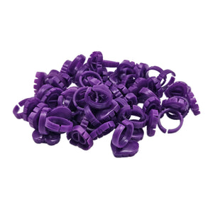 Multicolor Cute Packaging Heart Glue Ring 100pcs/pack.