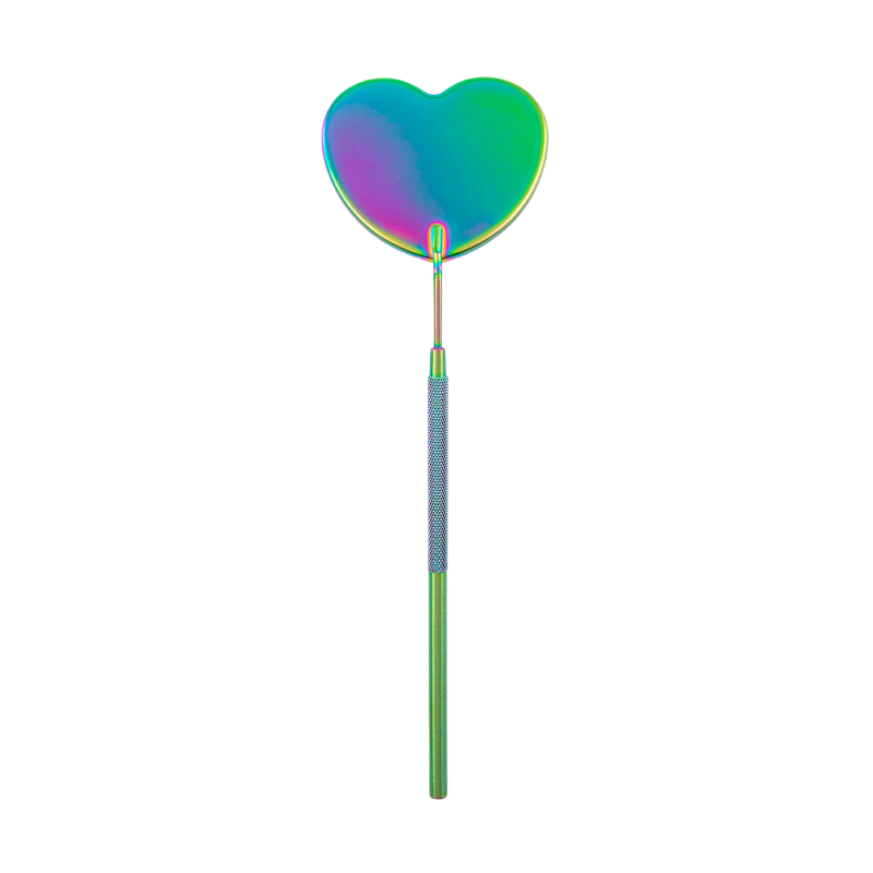 Crescent shaped mini mirror
