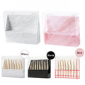 Flip-top dustproof tweezers holder with 8 holes