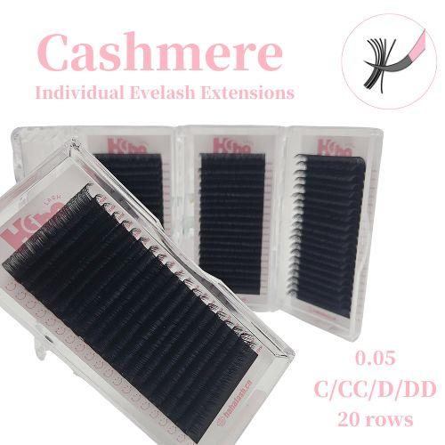 Cashmere 0.05 Lash Extensions 20 Rows.