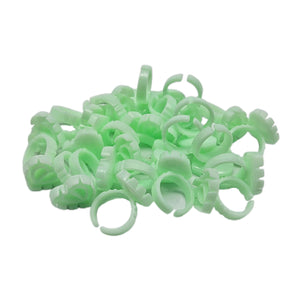 Multicolor Cute Packaging Heart Glue Ring 100pcs/pack.