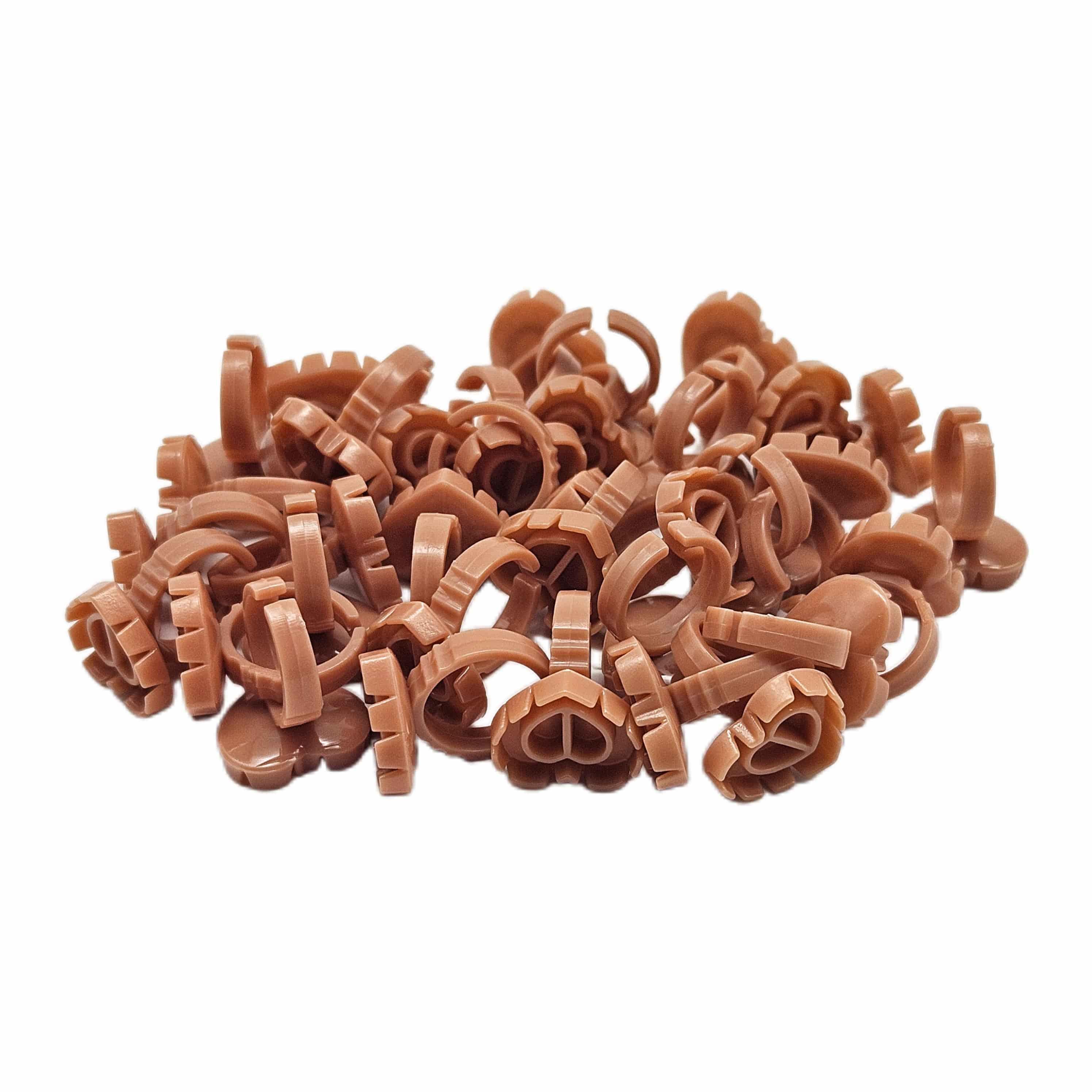 Multicolor Cute Packaging Heart Glue Ring 100pcs/pack.