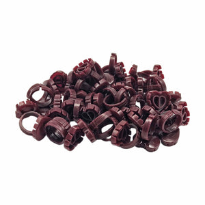 Multicolor Cute Packaging Heart Glue Ring 100pcs/pack.