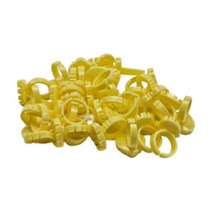 Multicolor Cute Packaging Heart Glue Ring 100pcs/pack.