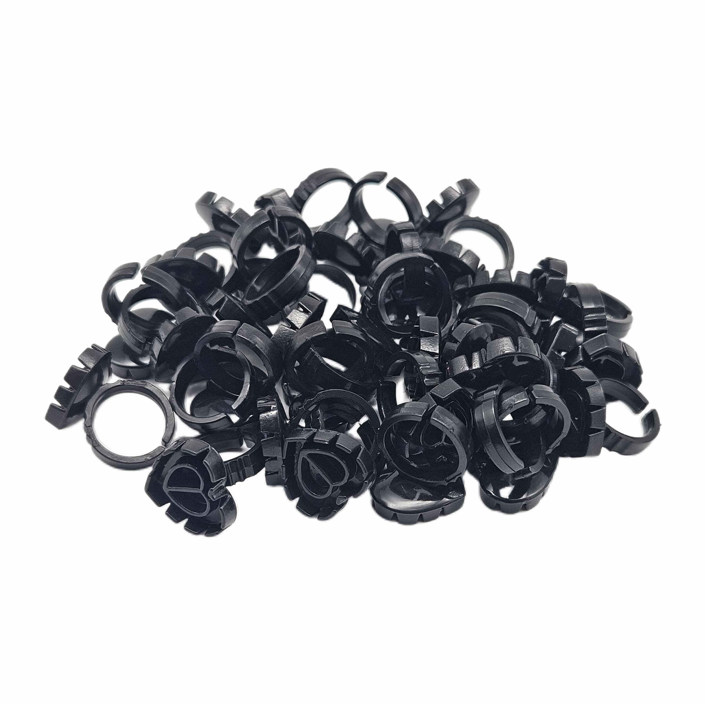 Multicolor Cute Packaging Heart Glue Ring 100pcs/pack.