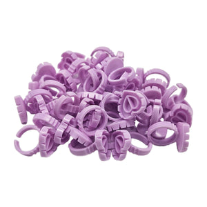 Multicolor Cute Packaging Heart Glue Ring 100pcs/pack.