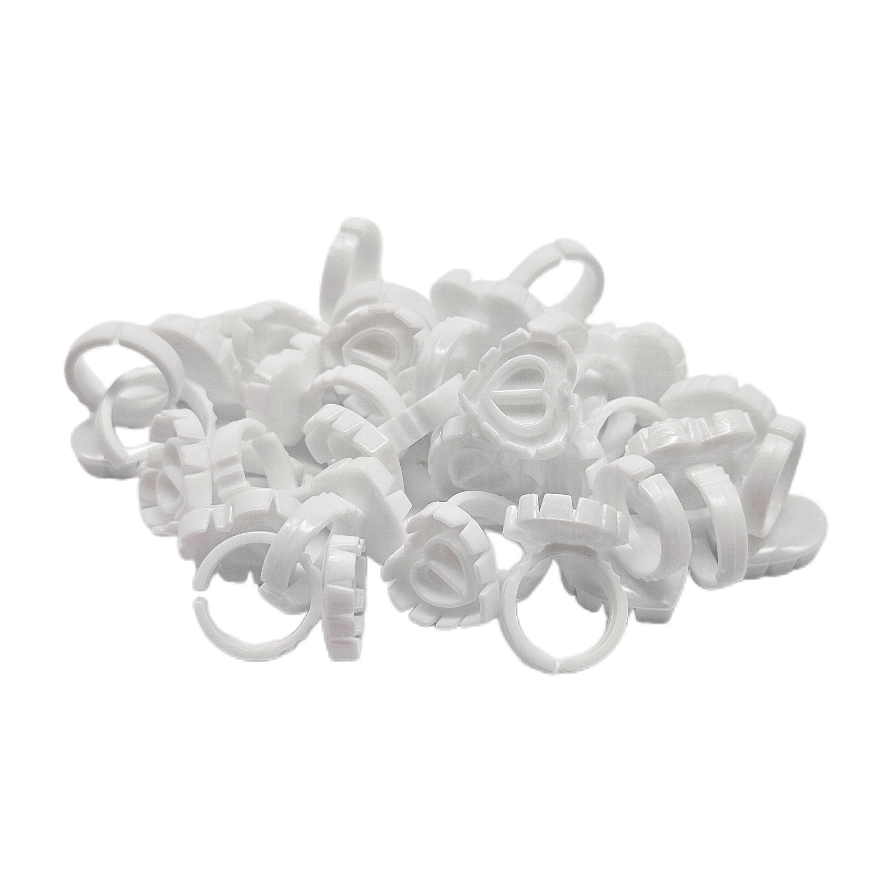 Multicolor Cute Packaging Heart Glue Ring 100pcs/pack.
