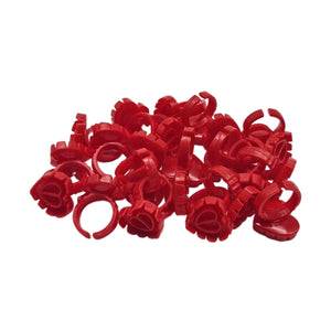 Multicolor Cute Packaging Heart Glue Ring 100pcs/pack.